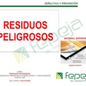 cartel residuos peligrosos