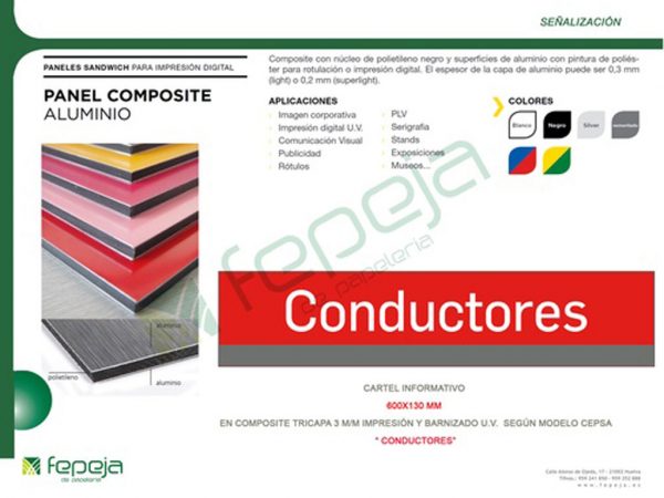 panel conductores